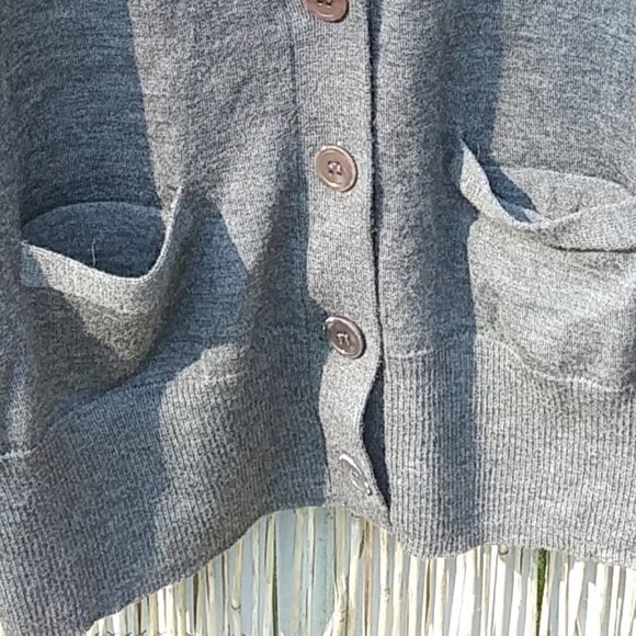 BCBG Maxazria Gray Cardigan - M - Picture 5 of 13